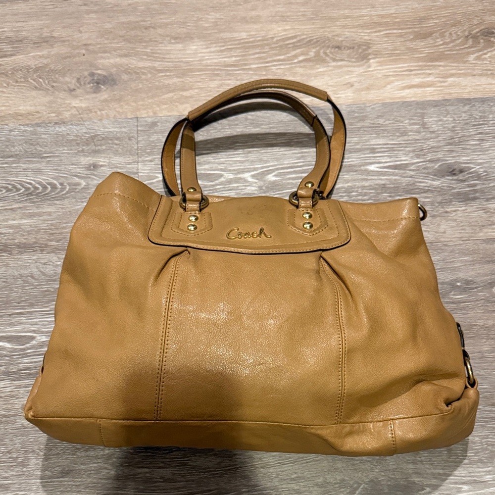 Coach Brown Leather Tote